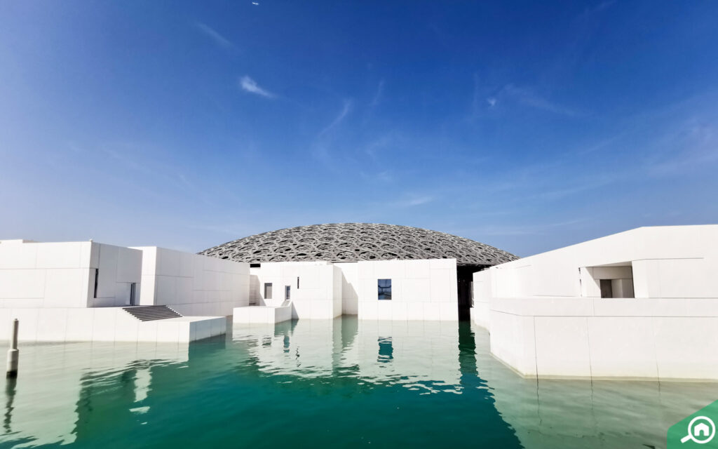 There are several landmarks on Saadiyat Island and Yas Island, Louvre Abu Dhabi is one of them