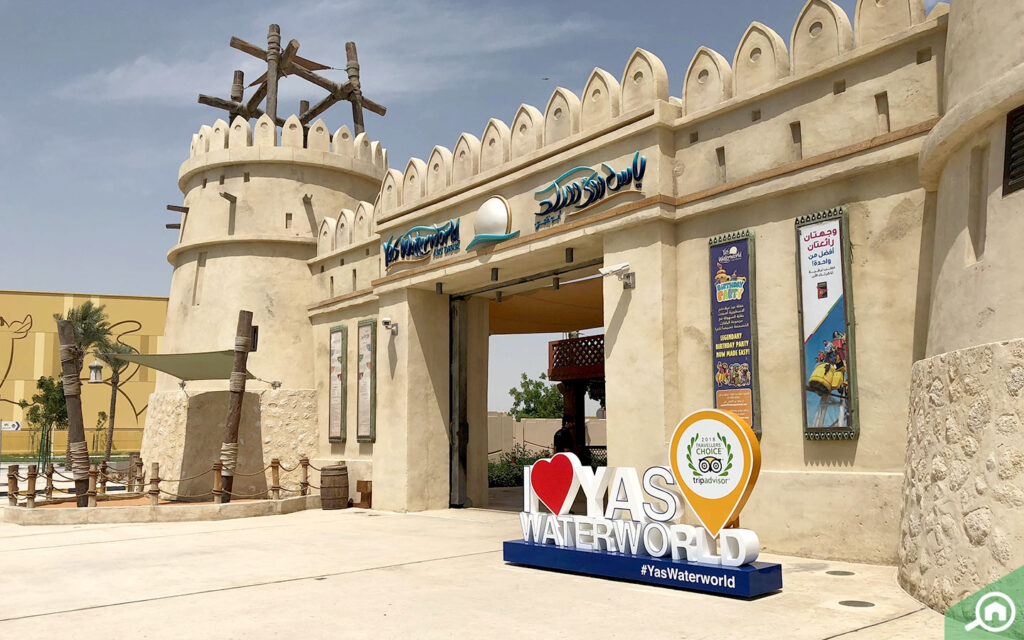 There are several landmarks on Saadiyat Island and Yas Island, Yas Waterworld is one of them