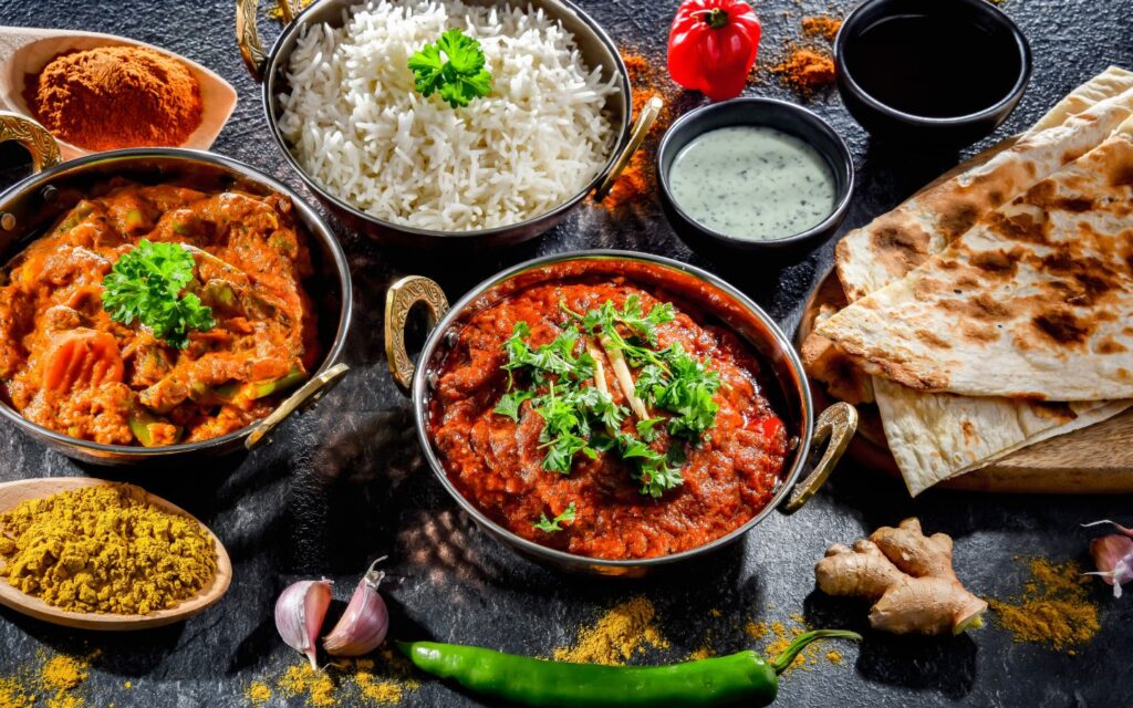 Mall dining featuring popular Indian dishes.