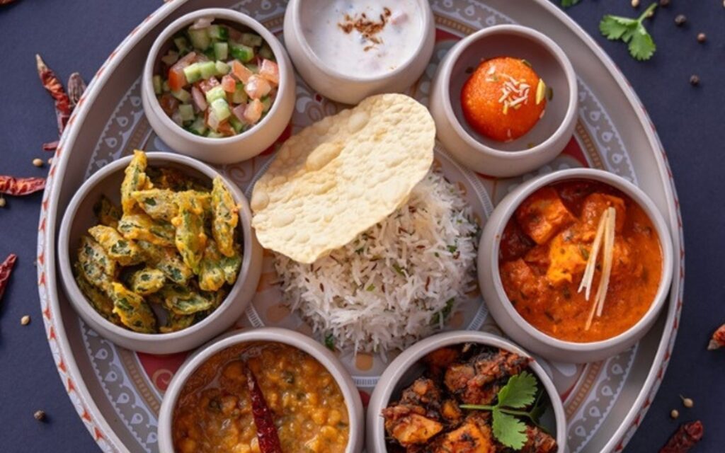 modern thalis at Indigo