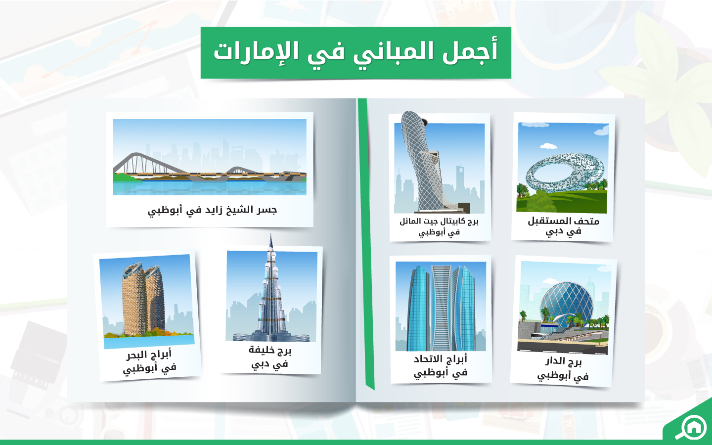 صورة تضم أجمل المباني في الإمارات