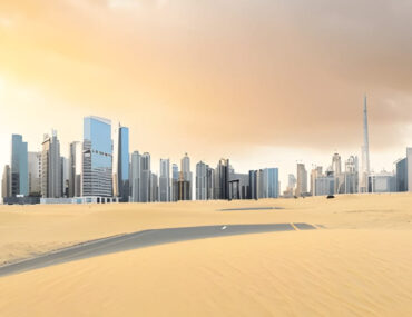 أبراج وصحراء في دبي