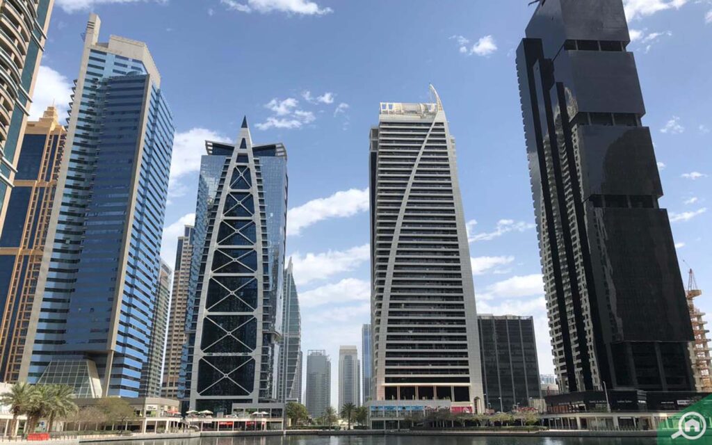 View of JLT's skyline