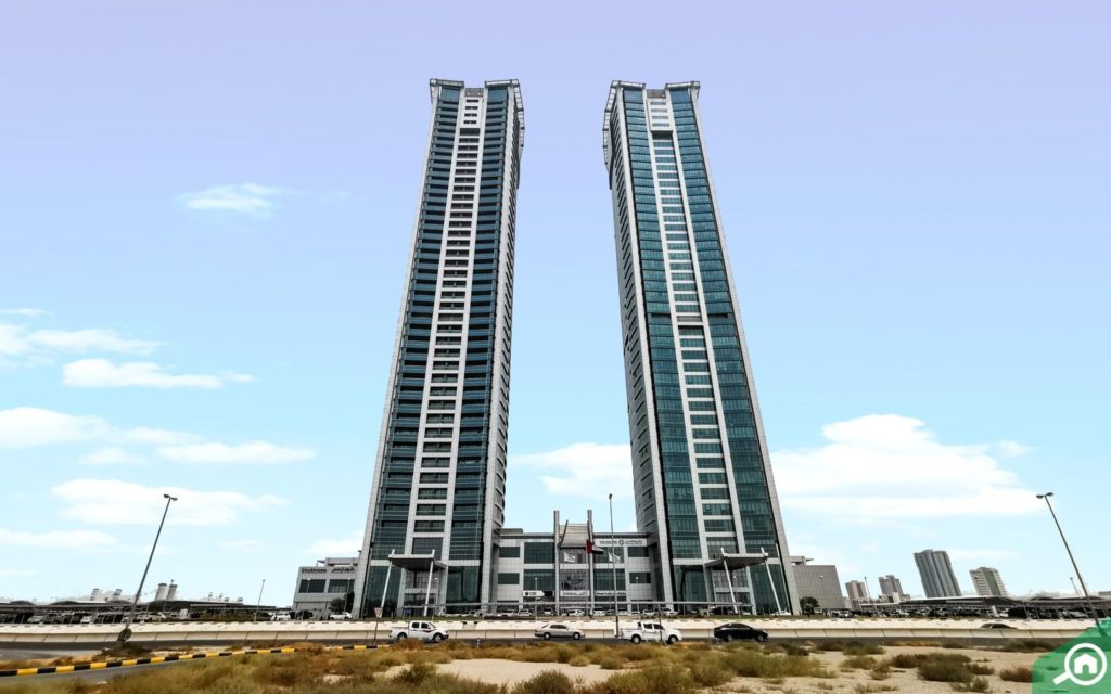 View of Julphar Towers freehold apartments in Ras Al Khaimah