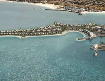 Bird's eye view of Jumeirah Bay Islands