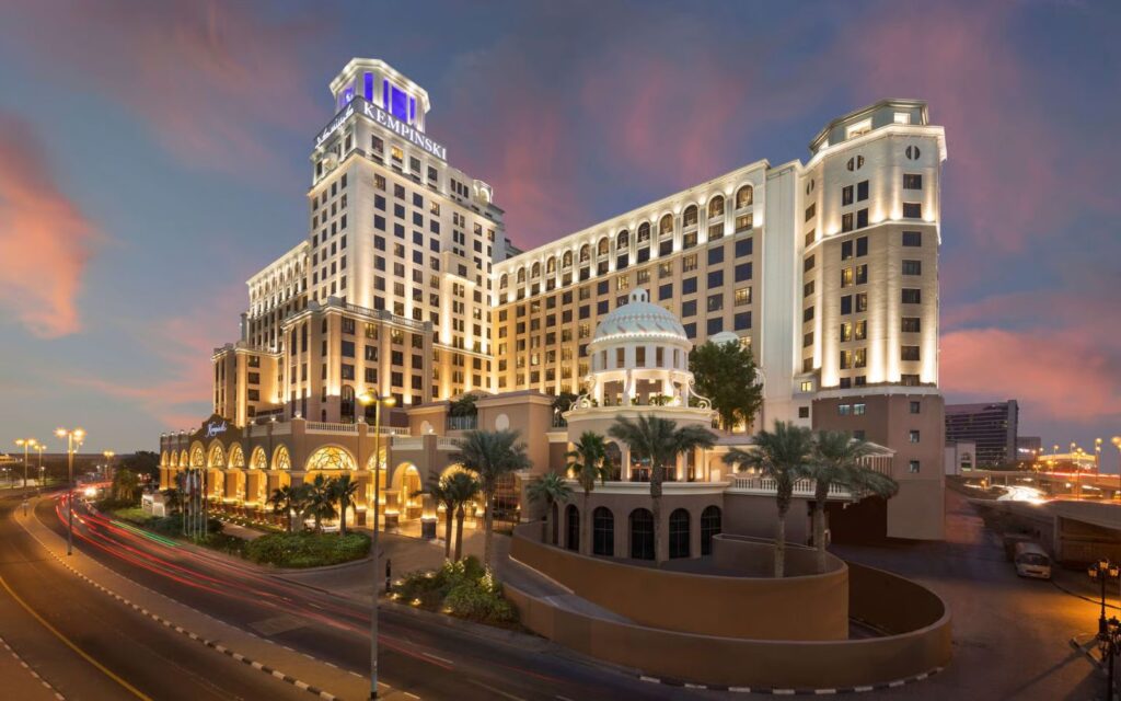 outside view of Kempinski Hotel Mall of the Emirates 
