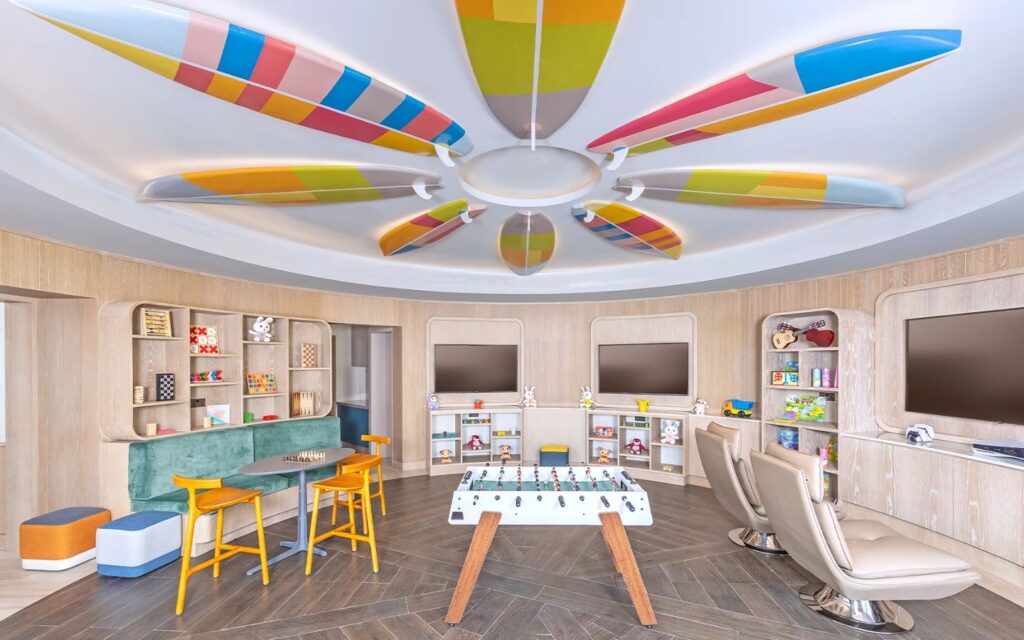 Kids enjoy a mix of fun, arts and games at the resort