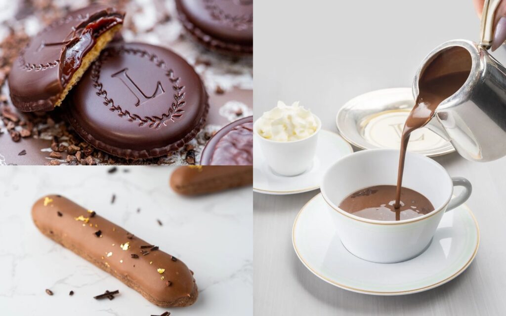 Classic French hot chocolate at a leading chocolate café in Dubai