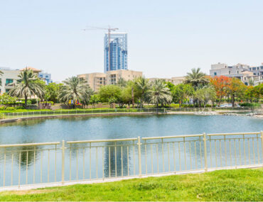 بحيرة ومبان في الروضة دبي