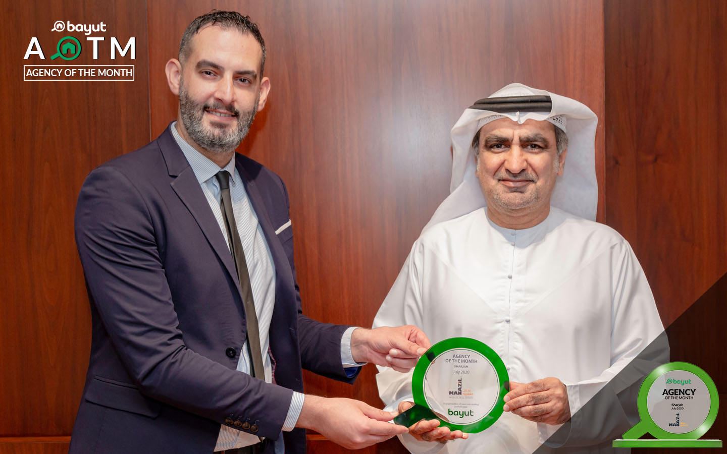 Manazil Real Estate Wins Bayut's Award for Top Agency in Sharjah - MyBayut