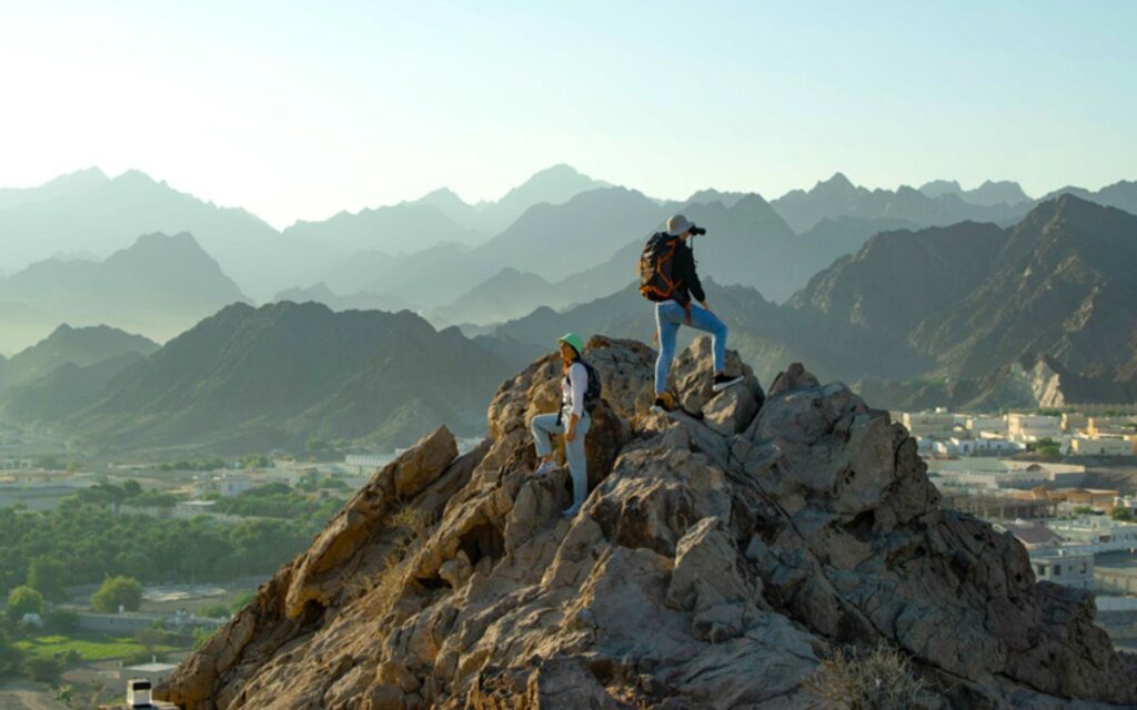 visitors at Masfout Castle
