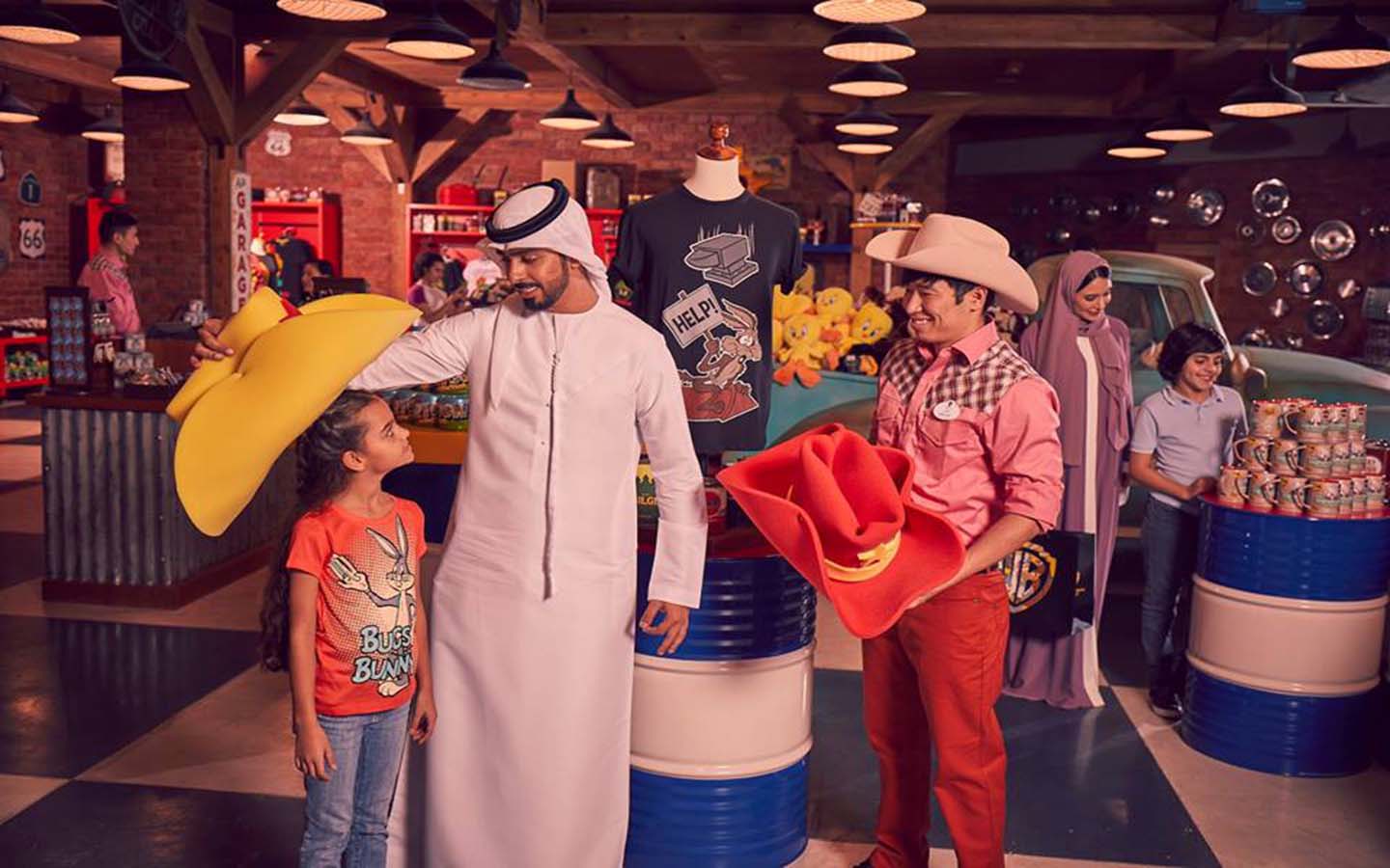 Merchandise shop in WB World Abu Dhabi
