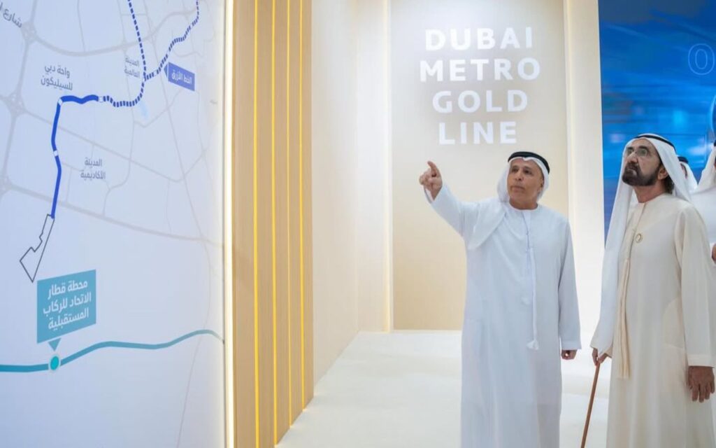His Highness Sheikh Mohammed bin Rashid Al Maktoum has approved the Dubai Metro Gold Line