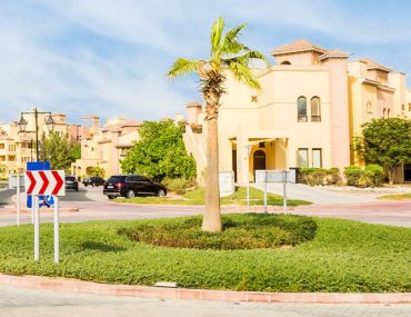 Street view of villas for sale in Mirdif Dubai