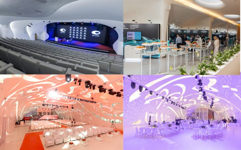 dedicated and spacious event areas inside the museum