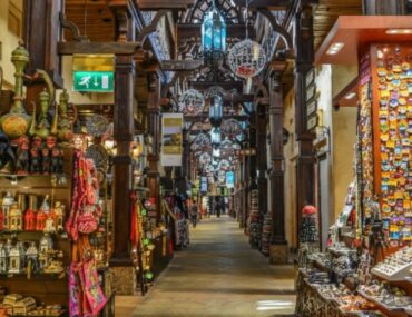 Colourful stalls at Naif Souk