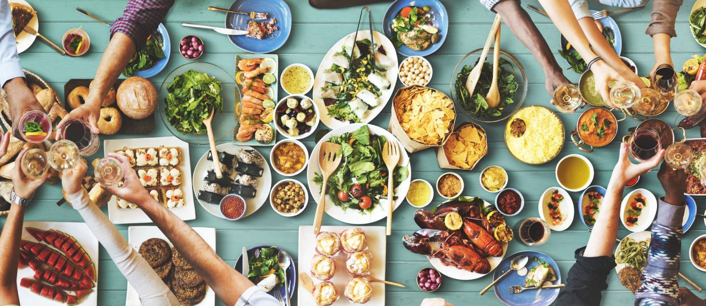 A variety of dishes served at restaurants and cafes in Expo City Dubai.