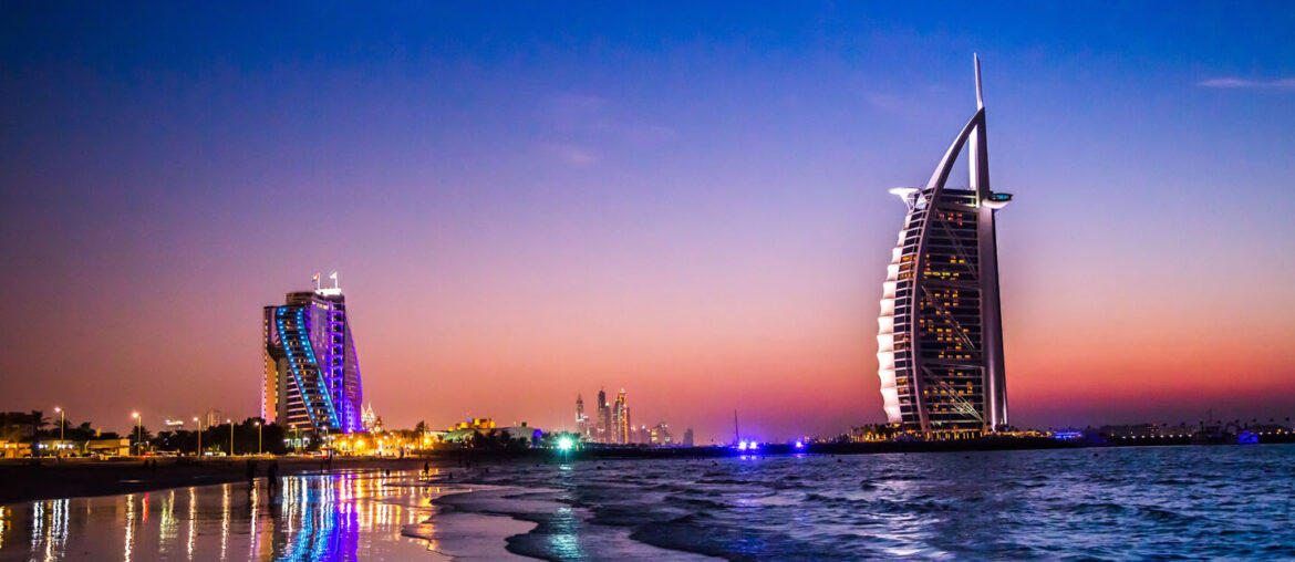 night swimming beach dubai