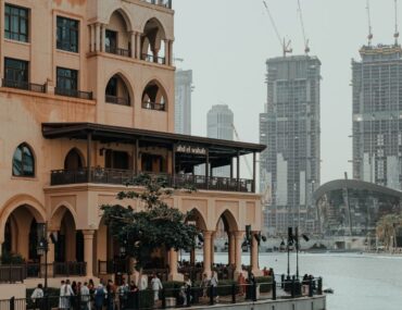Traditional coral stone buildings representing Dubai historical sites