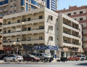 Apartment buildings in Ajman Downtown