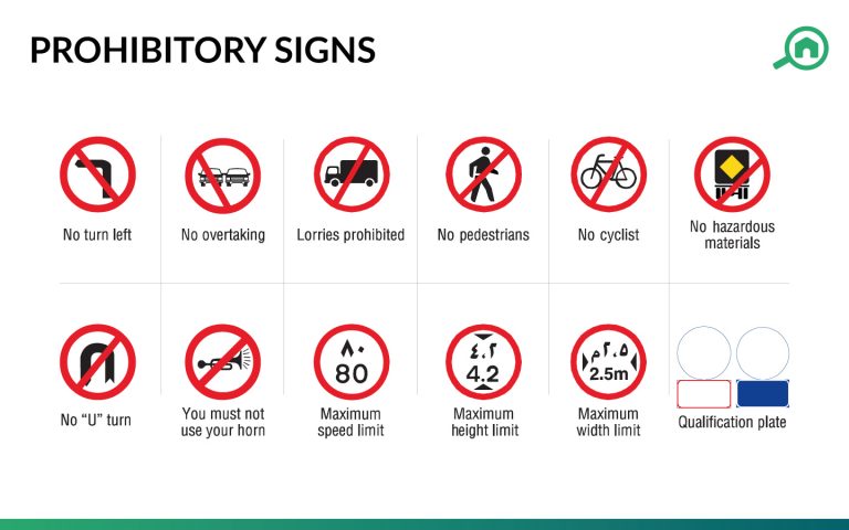 Traffic signs in the UAE: Warning, Prohibitory & more - MyBayut