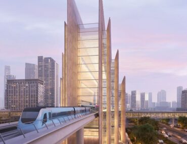Public transport in Dubai connecting the city with metro, tram, bus and ferry services