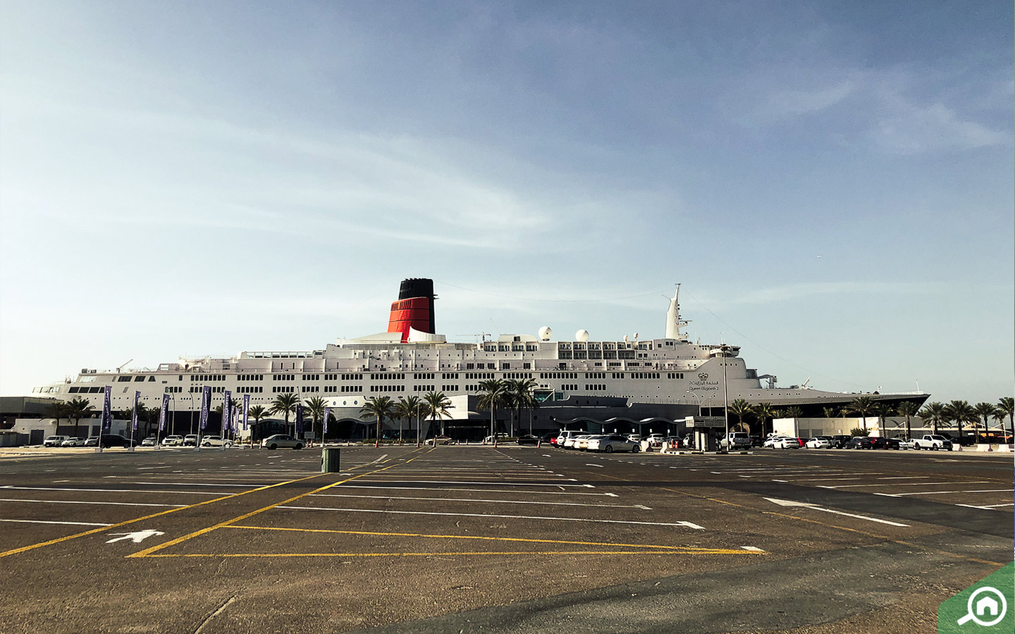 View of the QE2 Dubai, one of the most romantic places in Dubai