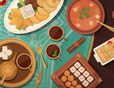 A diverse list of places for iftar in palm jumeirah featuring both outdoor terraces and elegant indoor halls.