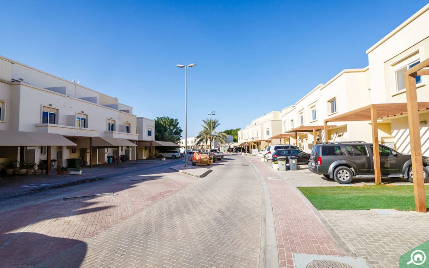 شارع ومبانٍ في الريف