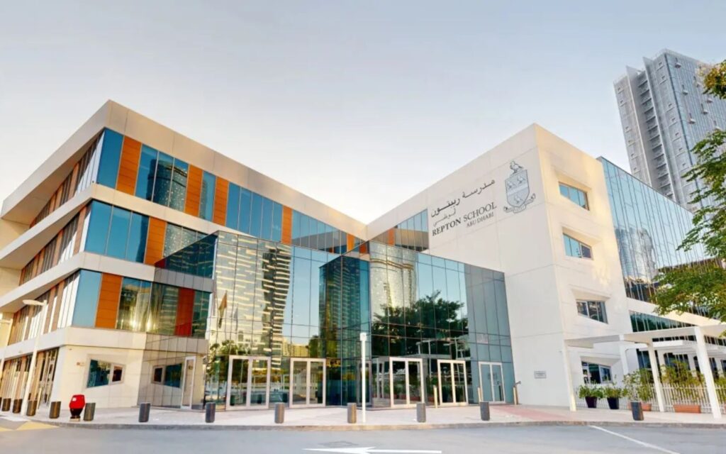 outside view of Repton, being one of the top schools in Abu Dhabi