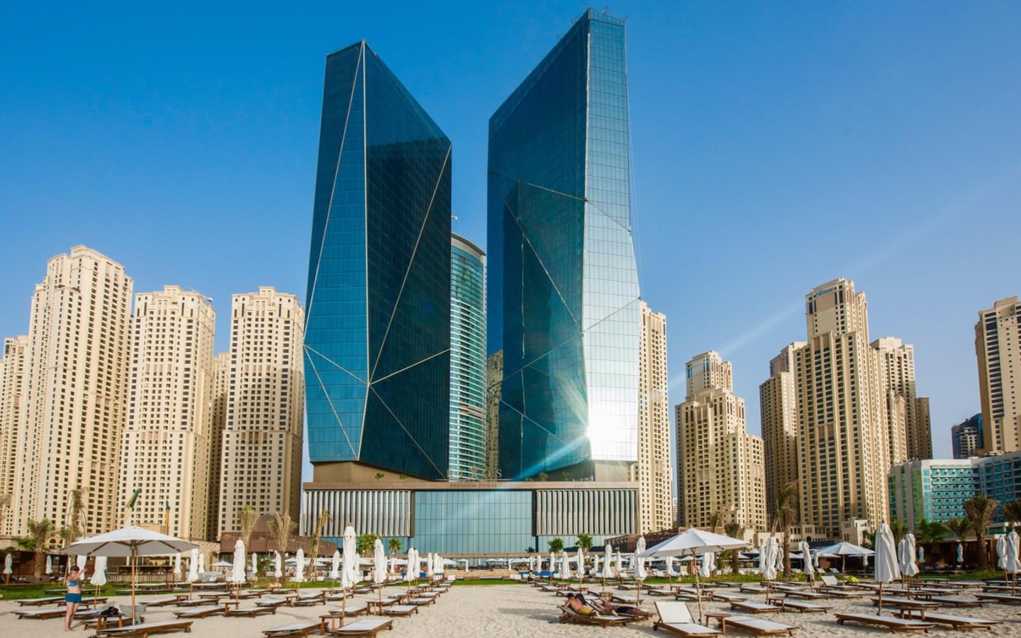 Exterior view of Rixos Premium JBR, which has Dubai hotel deals for New Year's