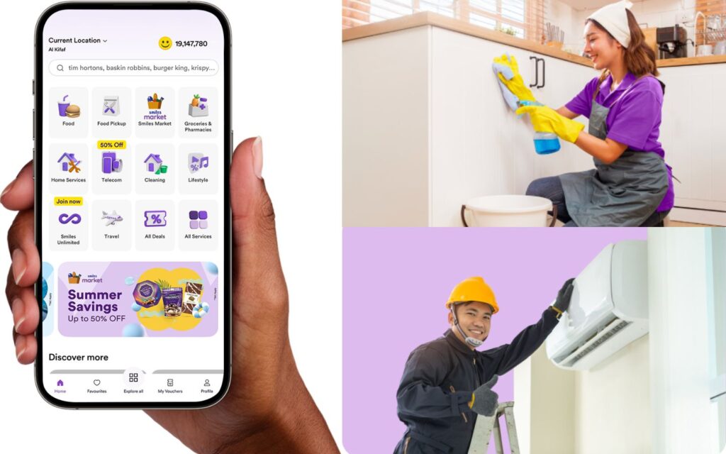 Smiles delivers expert cleaning services with just a few taps