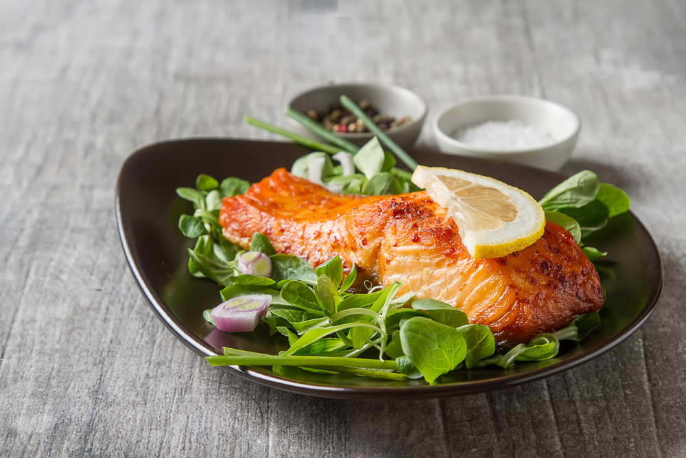 Salmon Steak at one of the most affordable steakhouses in Dubai