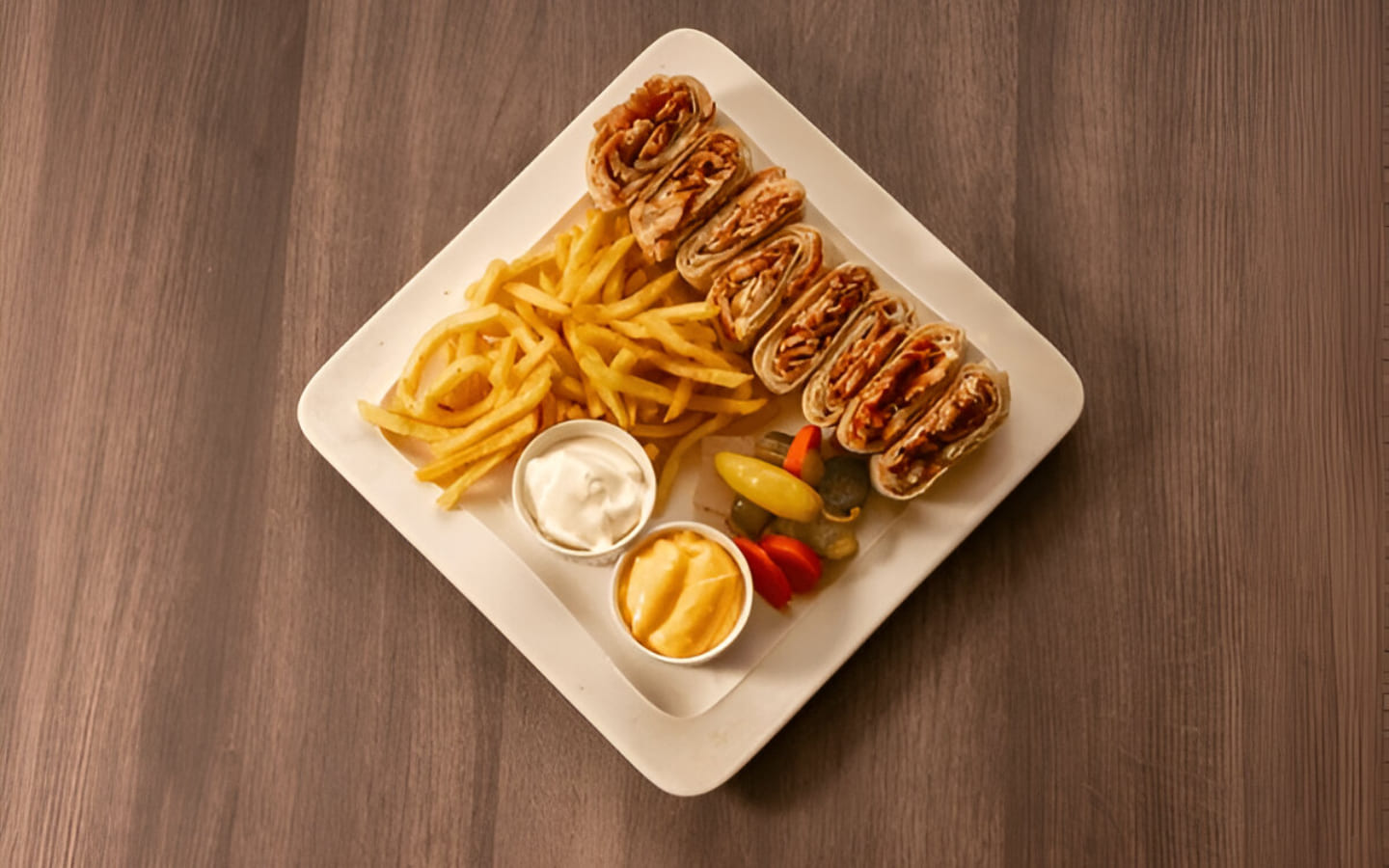 طبق شاورما