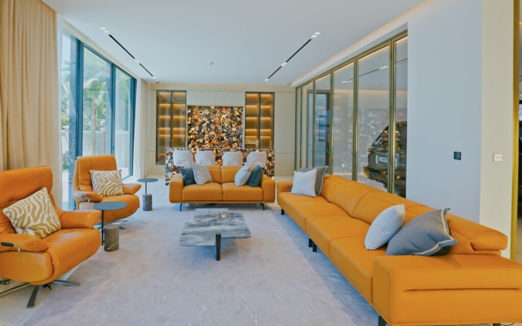 Living spaces at Signature Villa on Palm Jumeirah