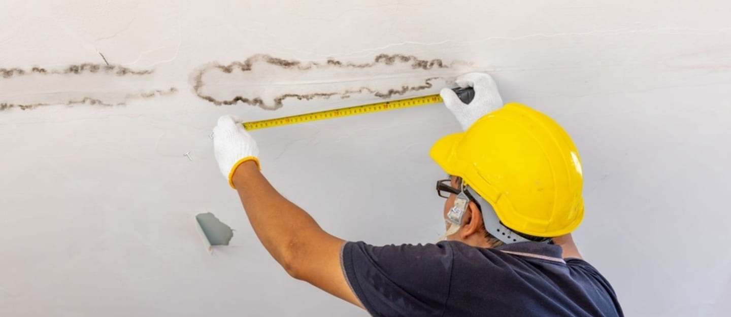 شخص يفحص السقف