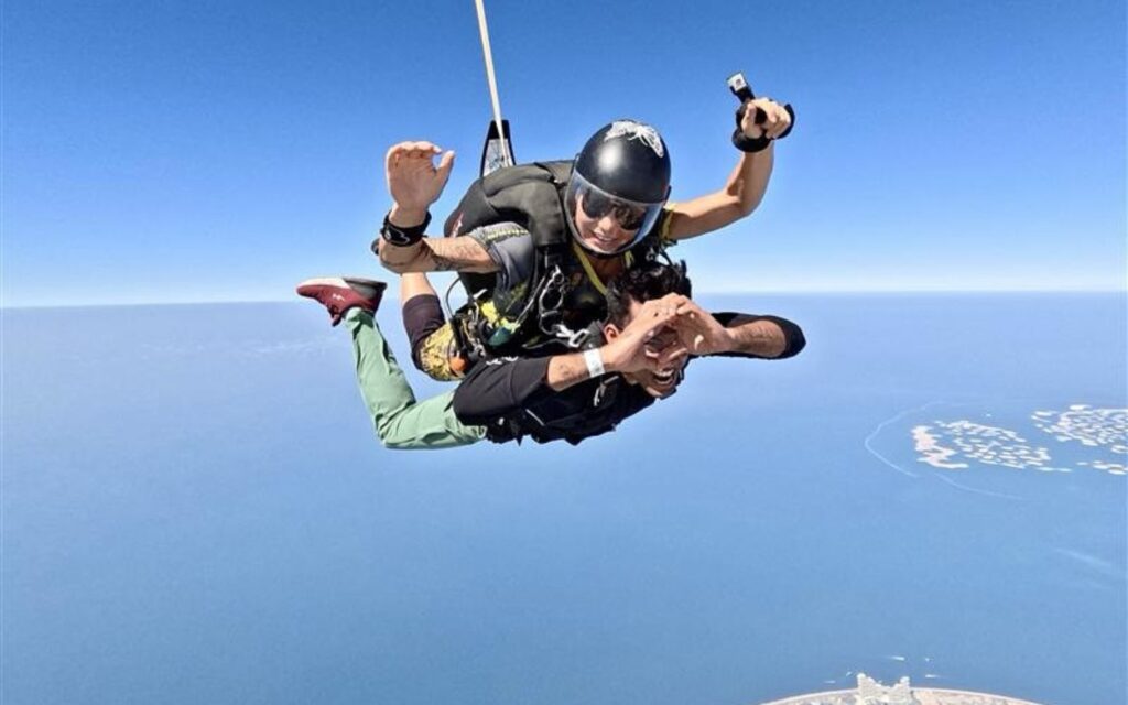 skydive dubai is part of extreme activities in Dubai