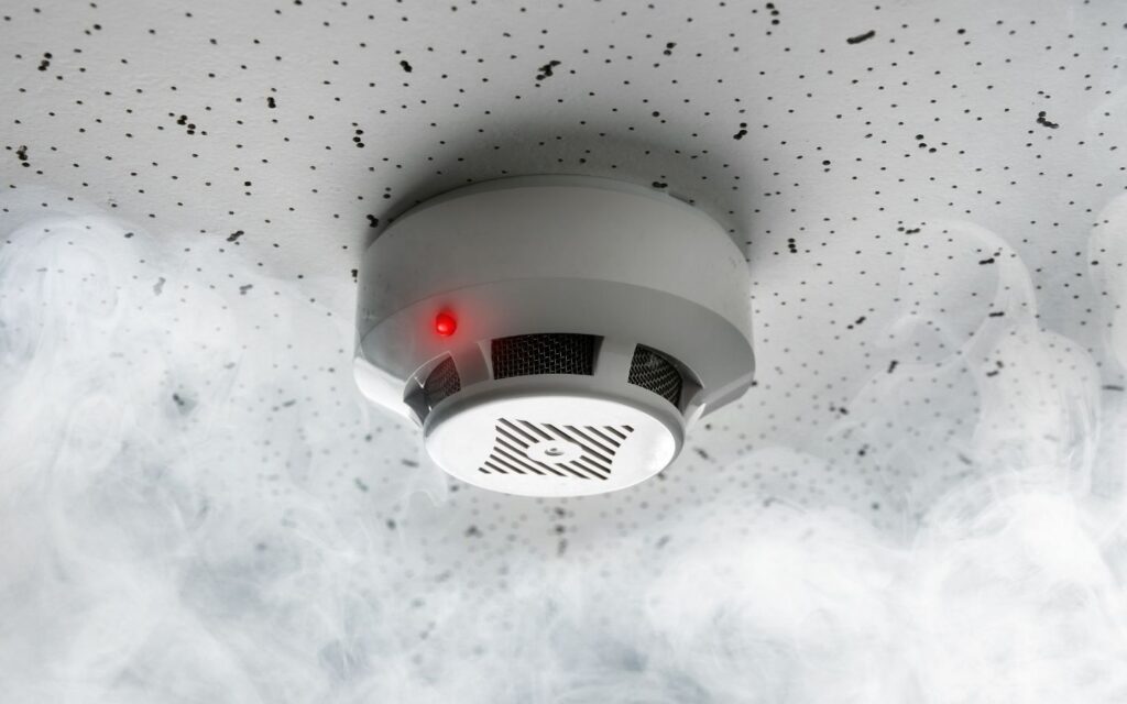 Smoke detector for apartment fire safety