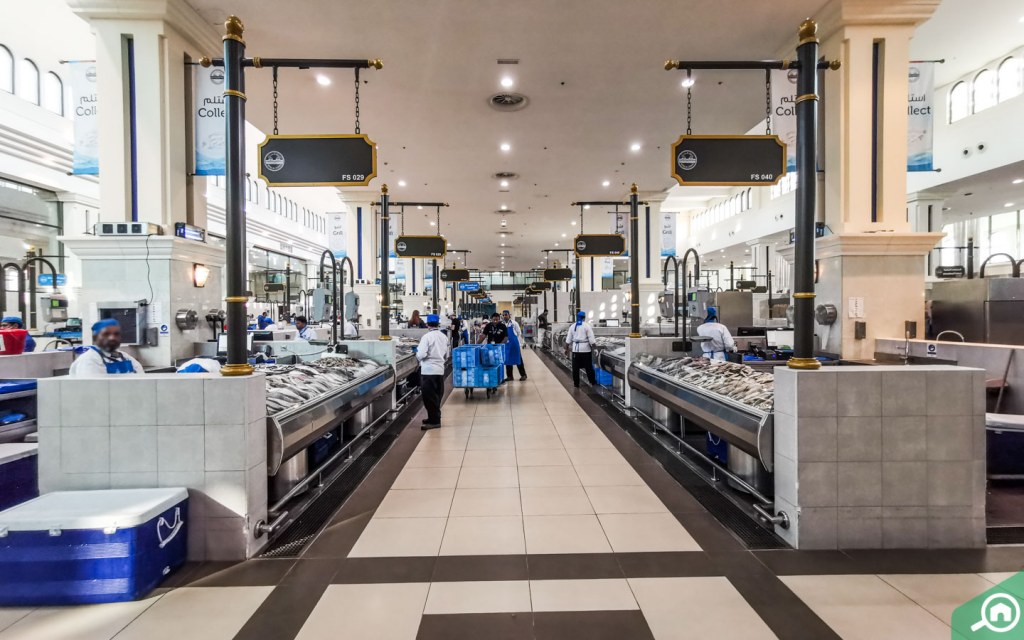 قسم الأسماك في سوق الجبيل