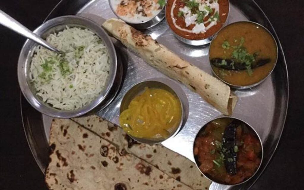 thali at spice of india restaurant al nahda