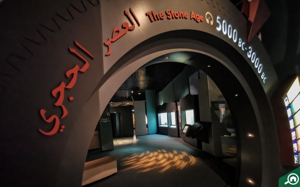 Stone Age Display in the Museum 