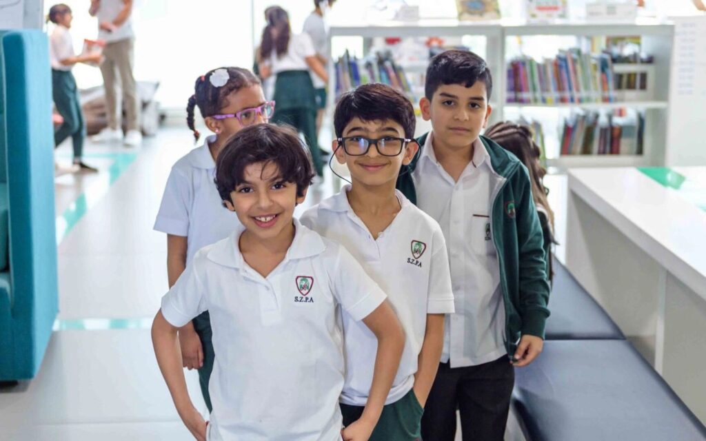Students at Sheikh Zayed Private Academy for Boys engaged in academics and activities