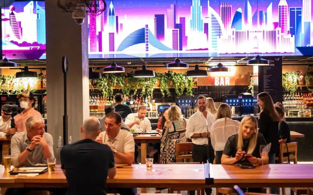 Time Out Food Hall Dubai with chef-led eateries and lively ambience, among the top food halls Dubai.