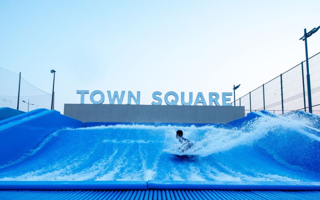 One of the coolest leisure activities in town square