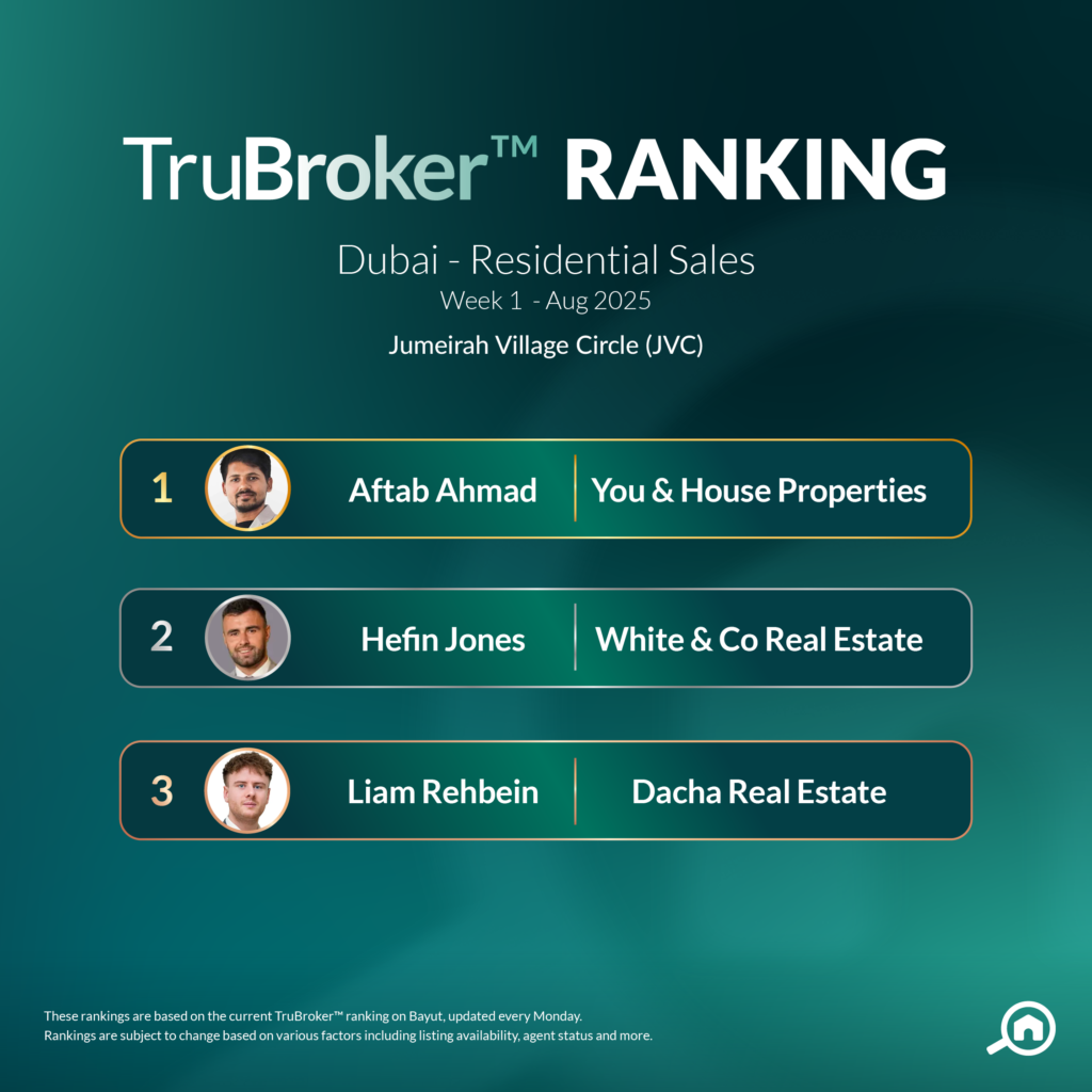 top property sales agents in Jumeirah Village Circle