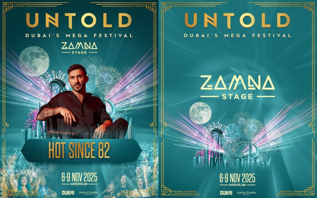 Zamna Stage artist line up at Untold Dubai Festival