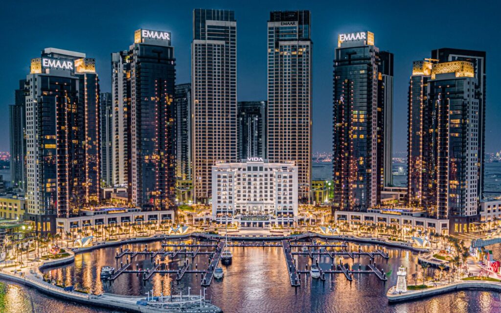 outside view of Vida Creek one of the top hotels in Dubai summer offers