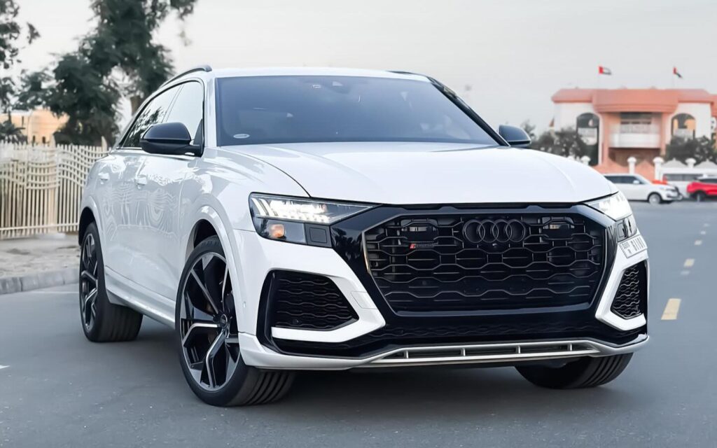 Luxury vehicle exterior in Dubai, featured in popular luxury car rental Dubai offerings by VIP Rent A Car