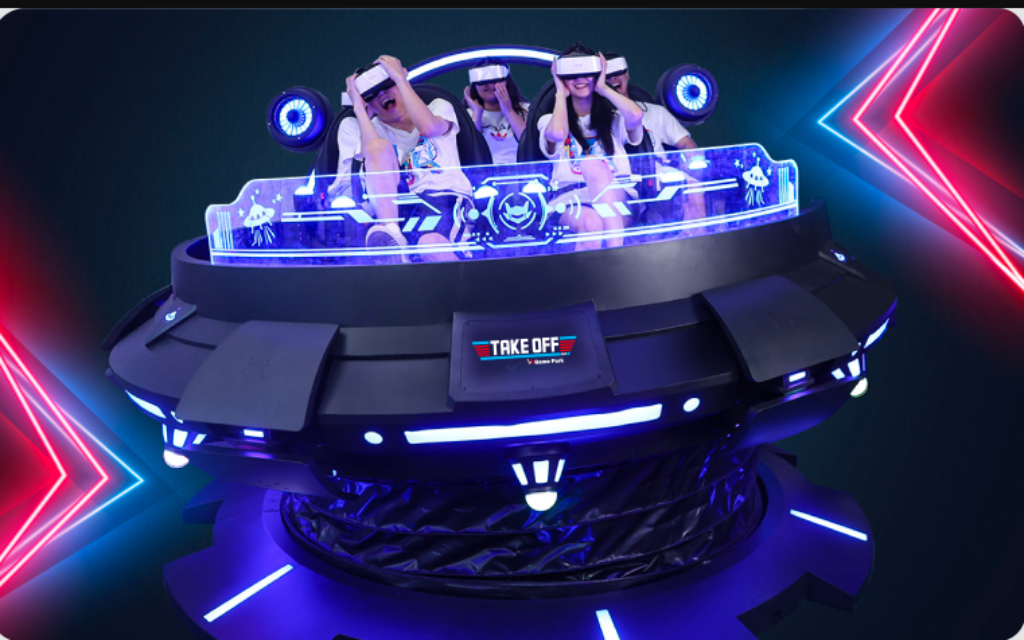 أطفال في لعبة واقع افتراضي