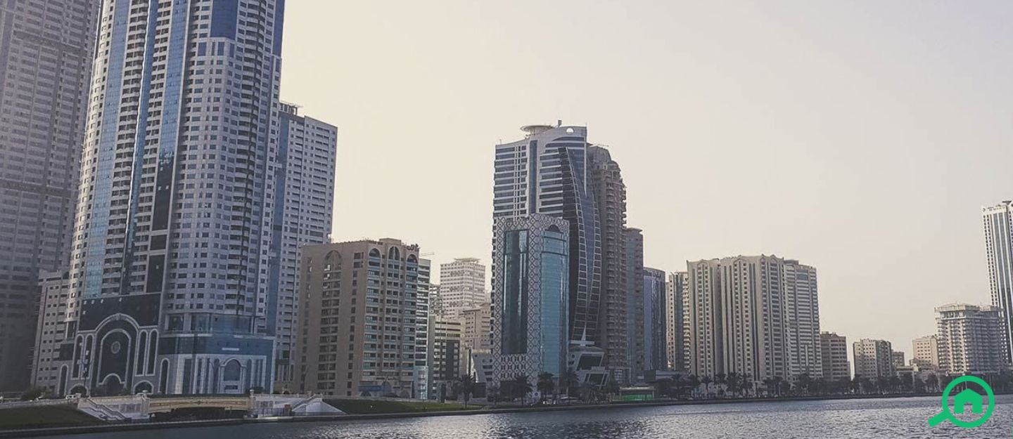 waterfront apartment towers in sharjah